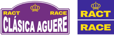 placa vehículos clásica aguere y logo ract